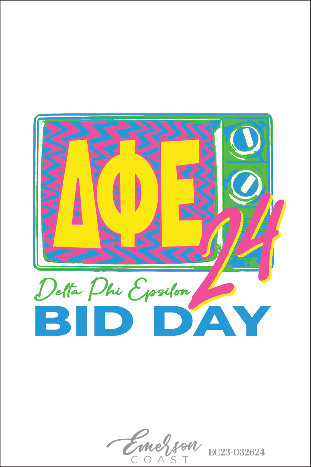 Delta Phi Epsilon New Bids On The Block Bid Day T-Shirt