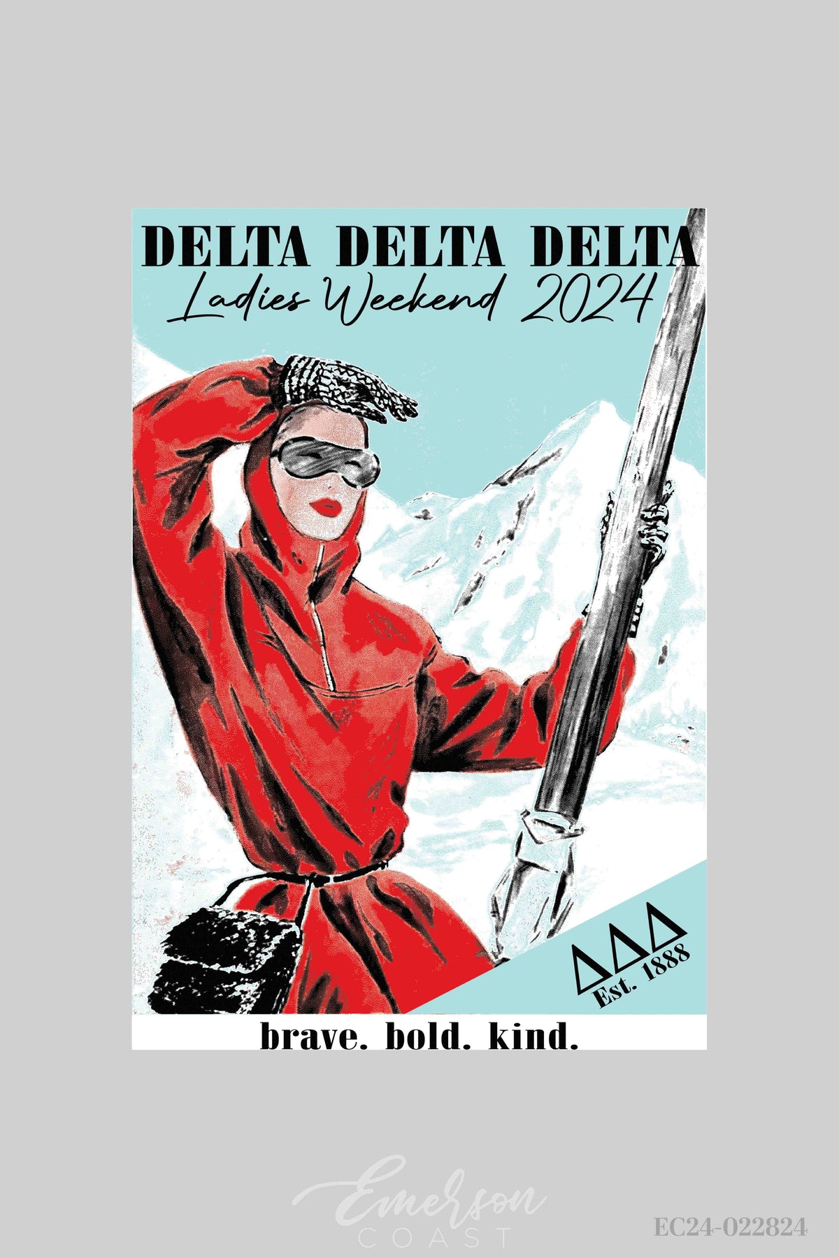 Delta Delta Delta University of Iowa Mom's Day Redesign T-Shirt