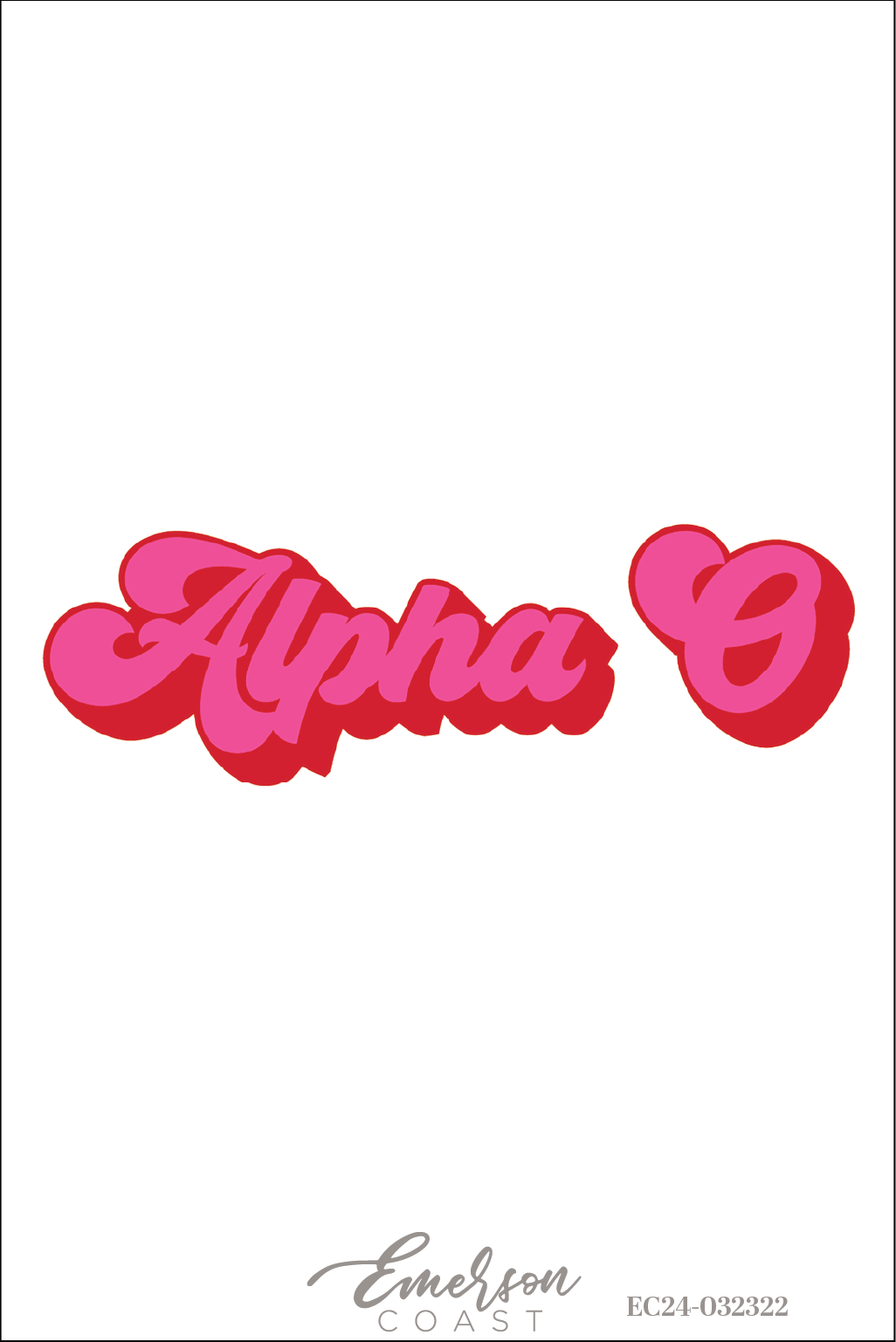 Alpha Omicron Pi Middle Tennessee State University Recruitment Shirt