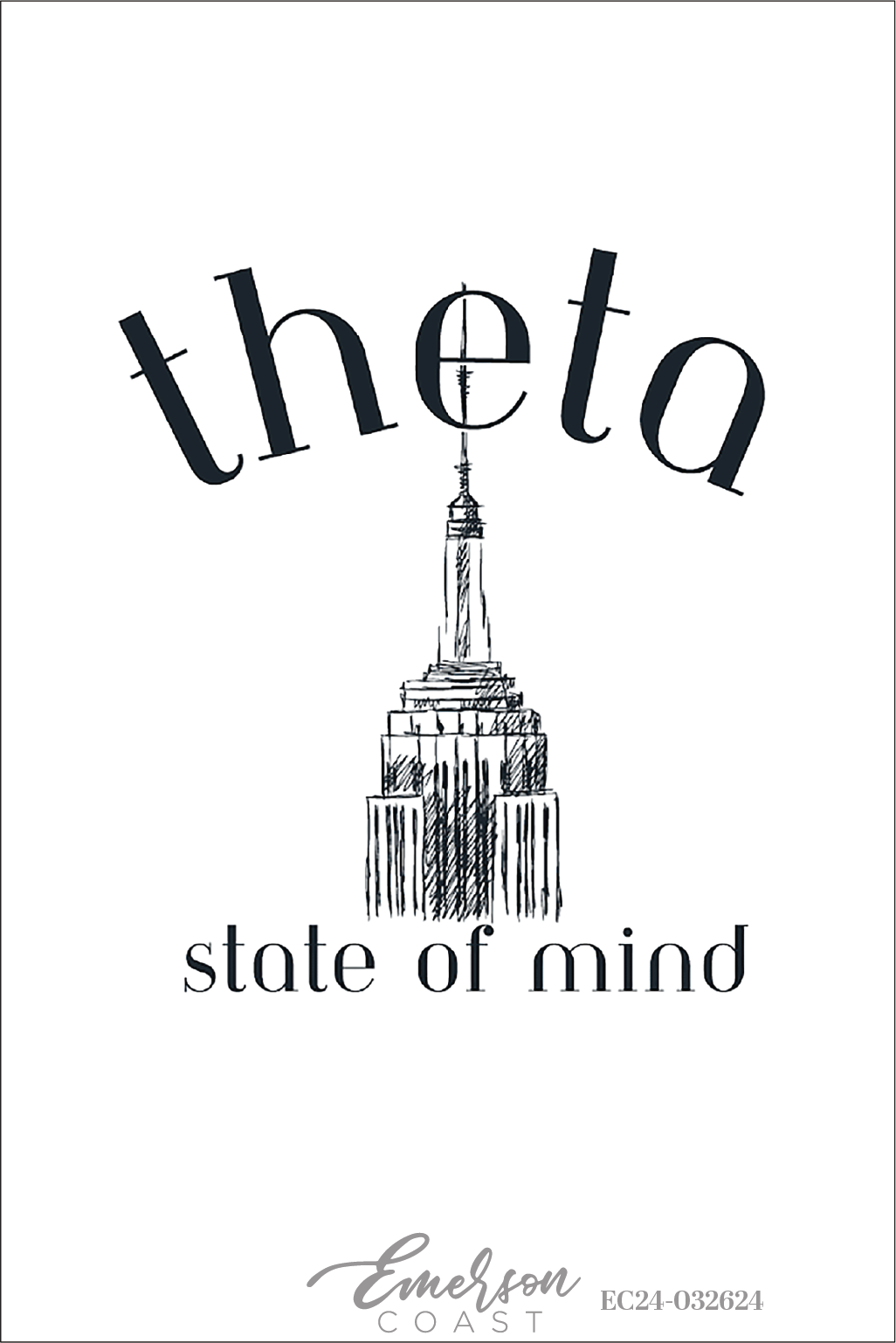 Kappa Alpha Theta State Of Mind Bid Day T-Shirt