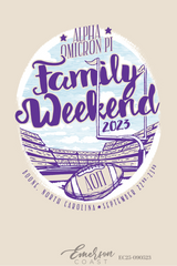 Alpha Omicron Pi East Carolina University Family Weekend T-Shirt