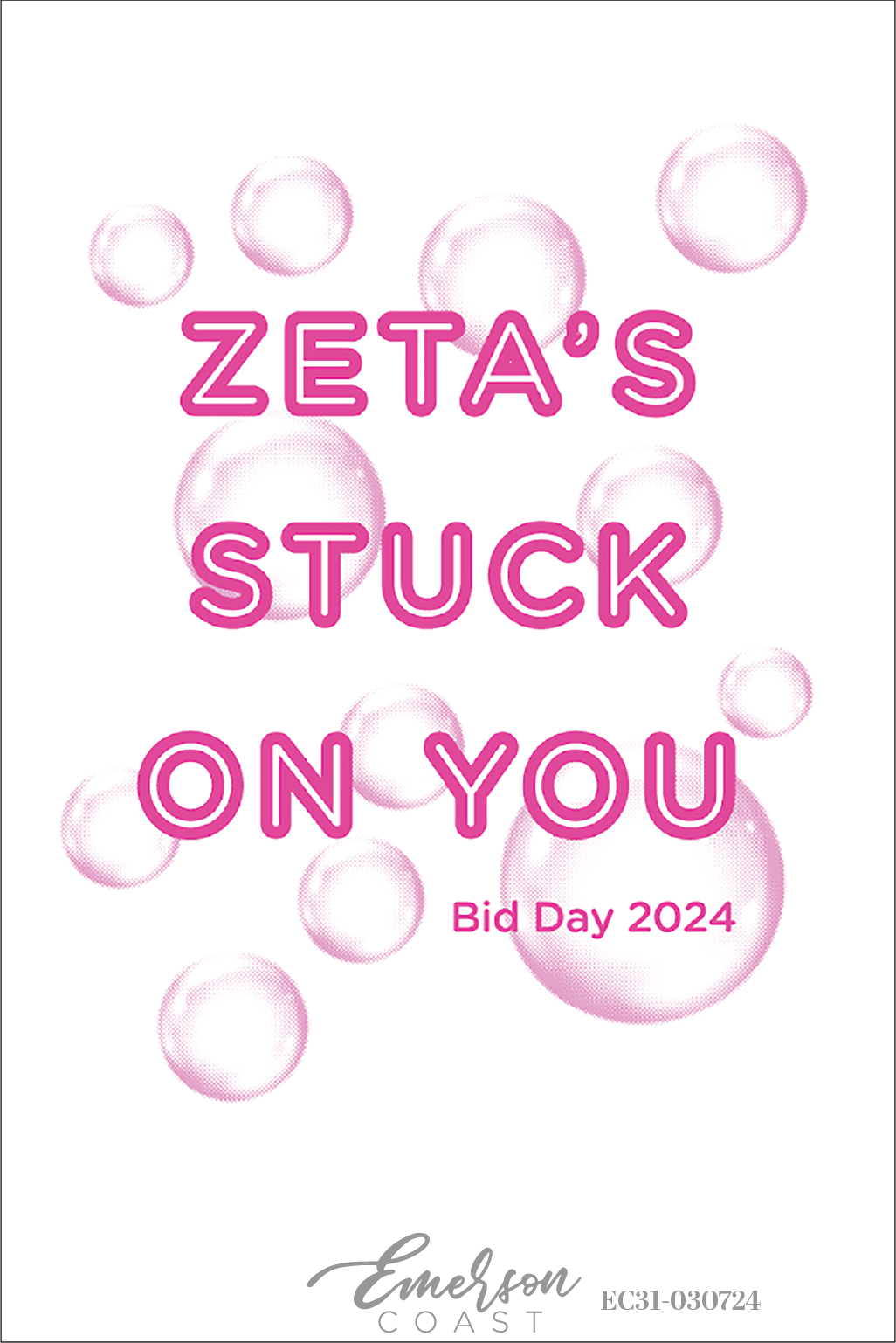Zeta Tau Alpha Stuck On You Bid Day T-Shirt