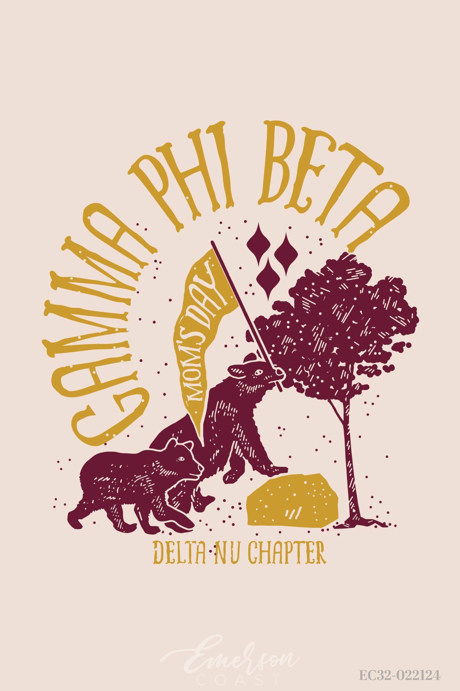 Gamma Phi Beta Missouri State University Mom's Day T-Shirt