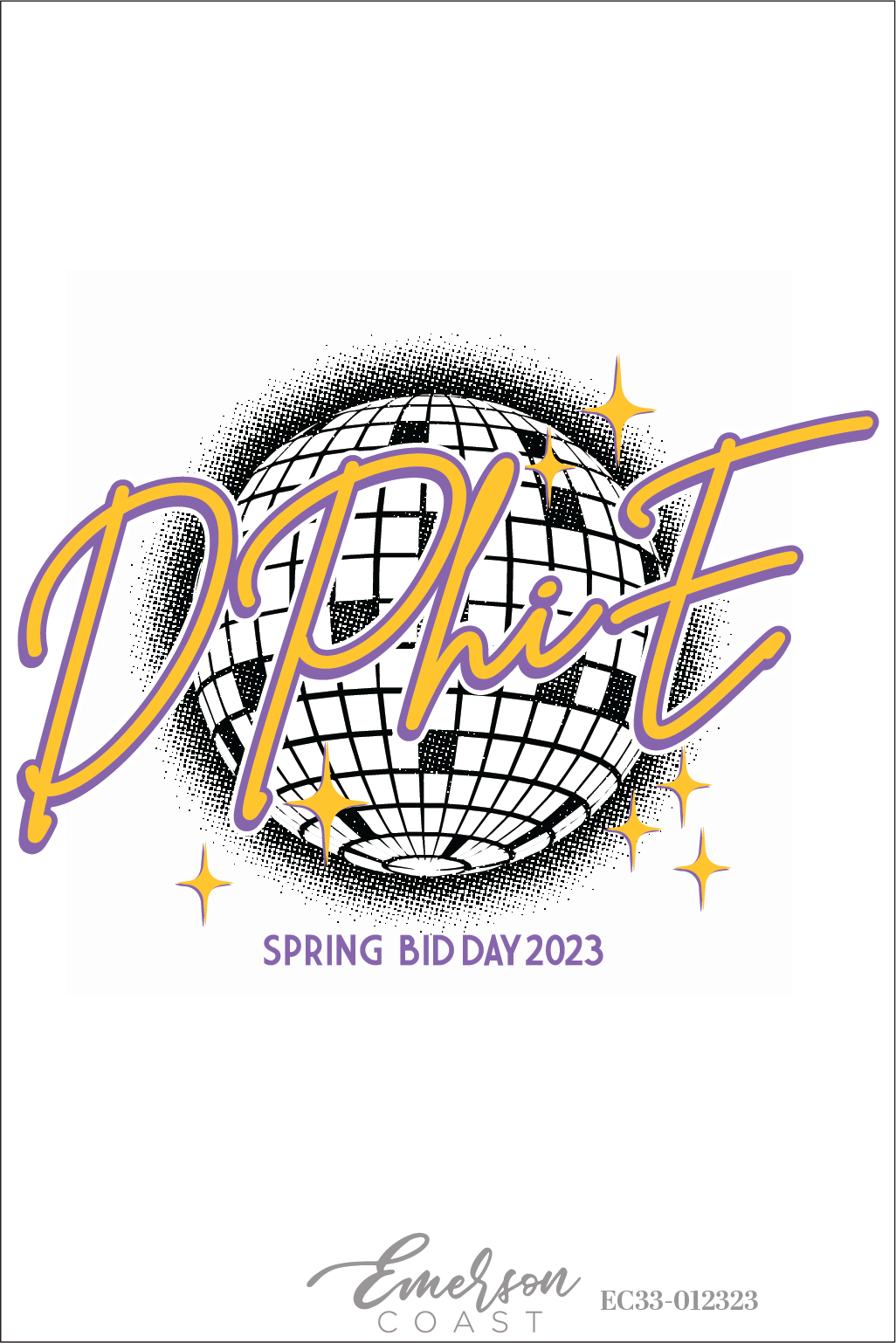 Delta Phi Epsilon Disco Bid Day T-Shirt