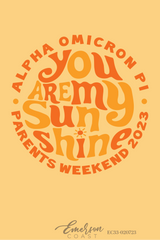 Alpha Chi Omega University Of Florida Sunshine Parents Weekend T-Shirt
