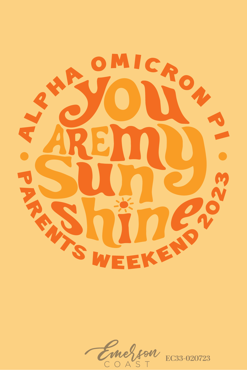 Alpha Chi Omega University Of Florida Sunshine Parents Weekend T-Shirt