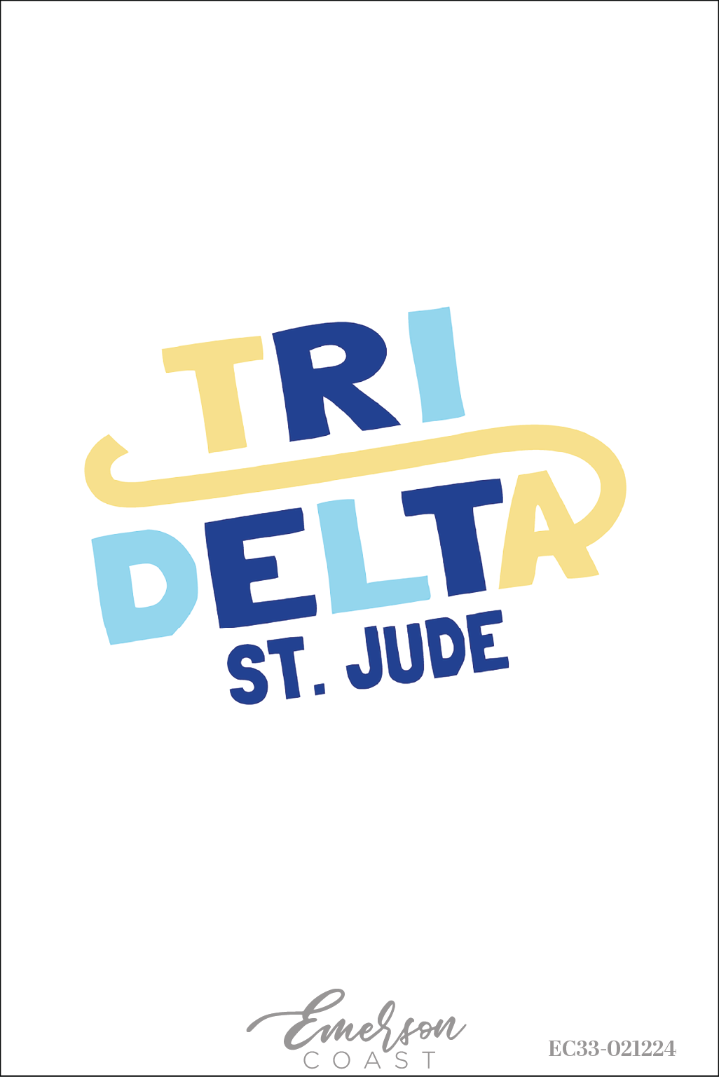 Delta Delta Delta Bold St. Jude Philanthropy Tee