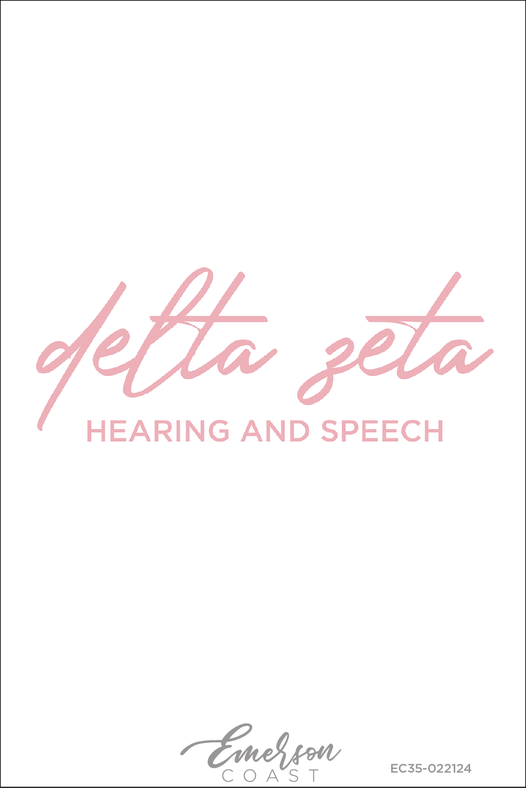 Delta Zeta Hearing And Speech Philanthropy Tee