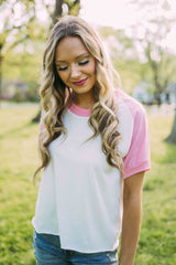 Emerson Coast Raw Edge Raglan Tee