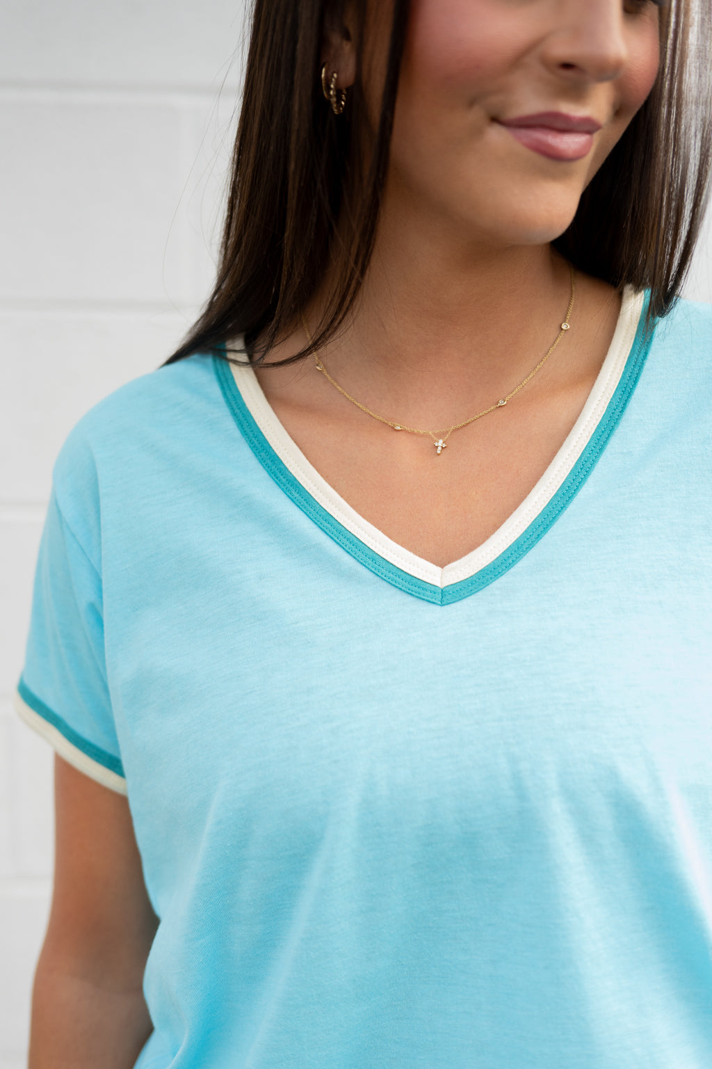 Emerson Coast Double Ringer Vneck Tee