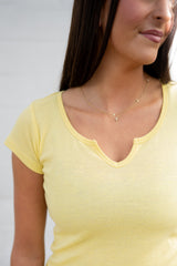 Emerson Coast Ribbed Notch Tee