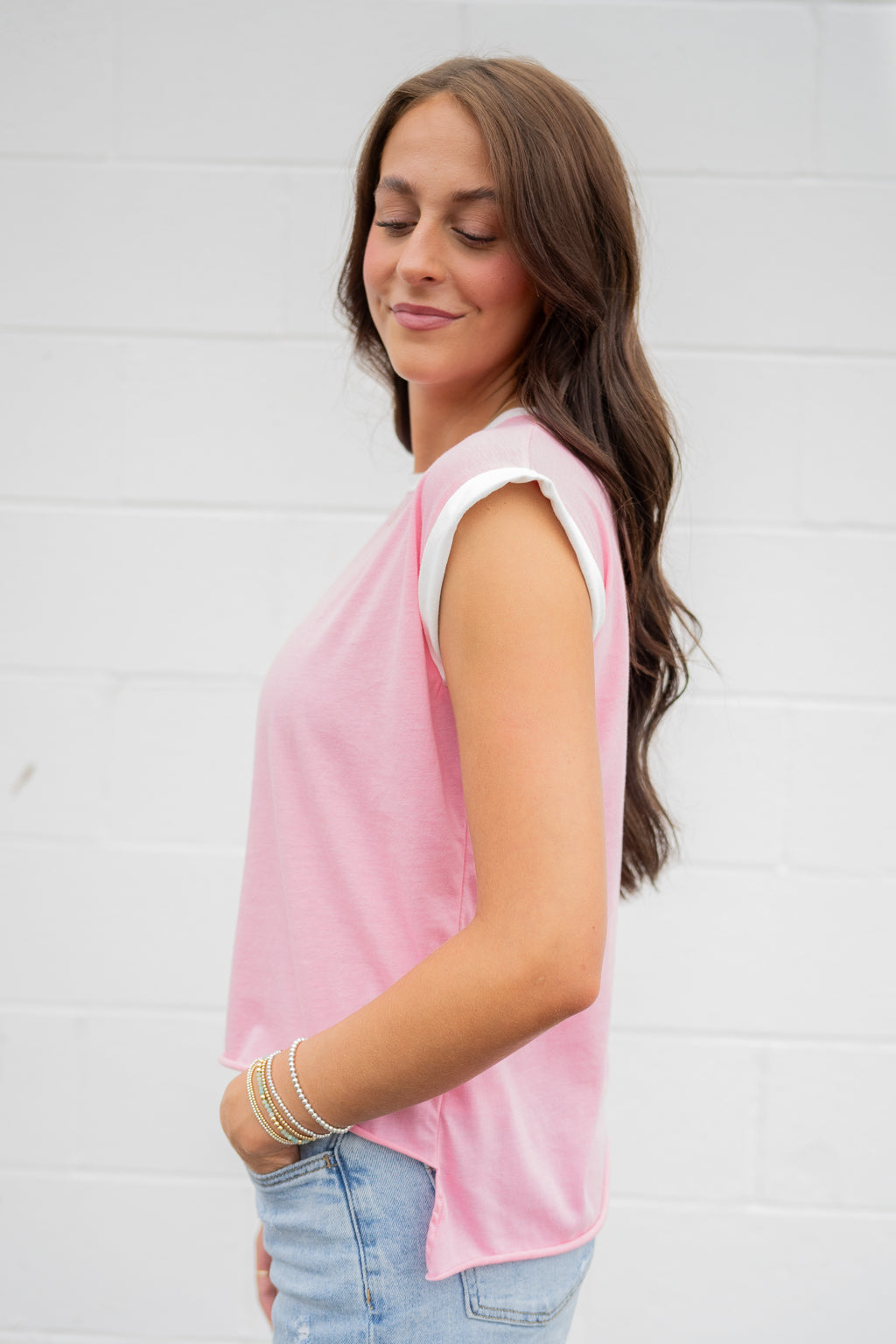 Emerson Coast Colorblock Rolled Cuff Tee