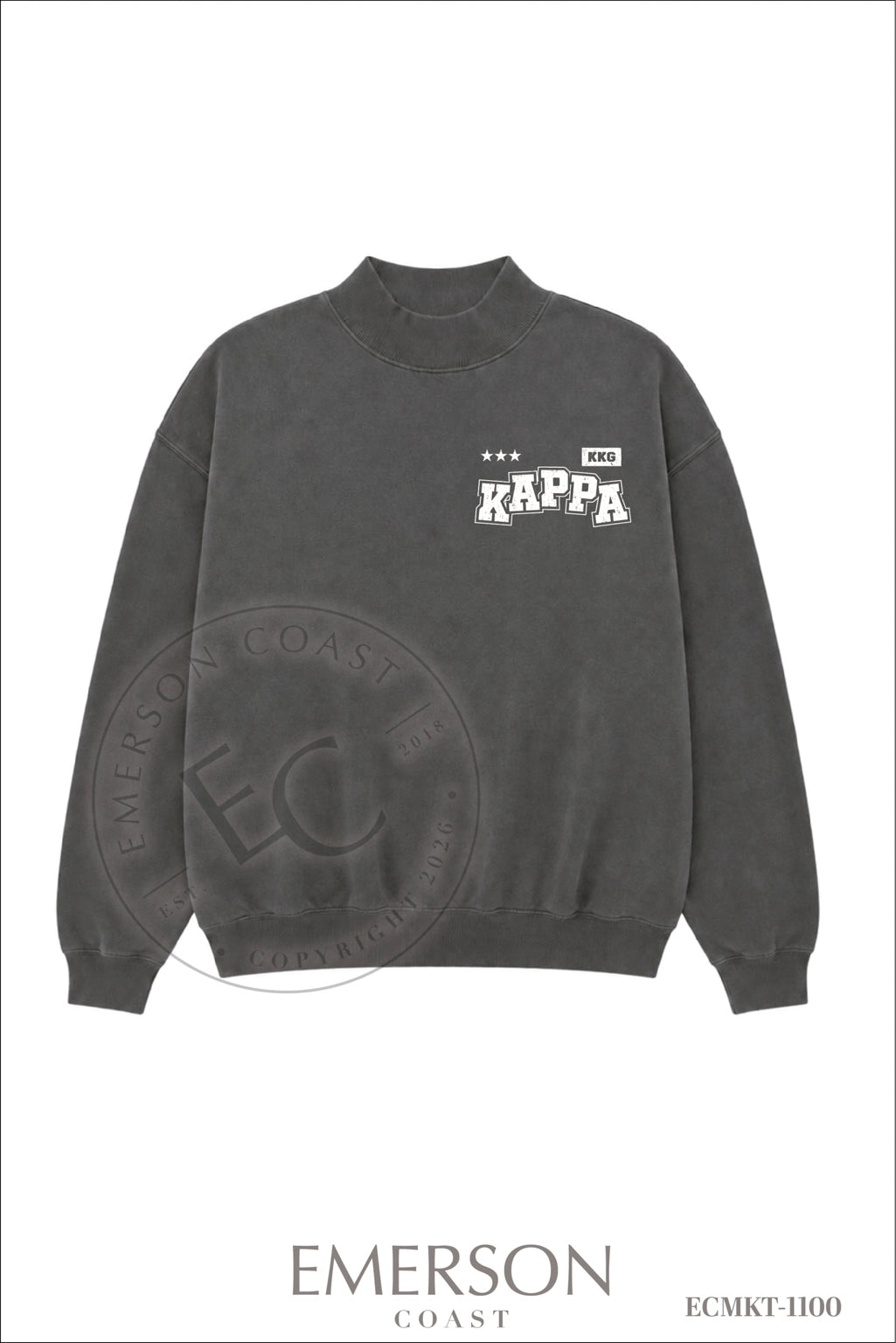 Kappa Kappa Gamma Smoke Mockneck