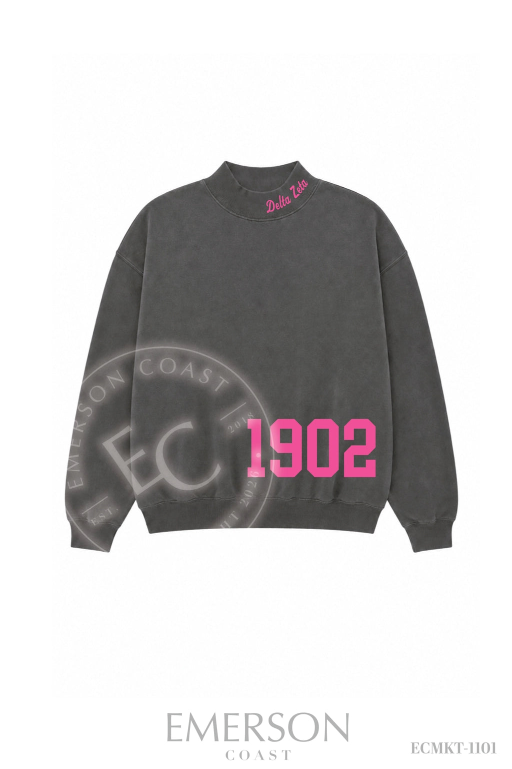 Delta Zeta Smoke Mockneck