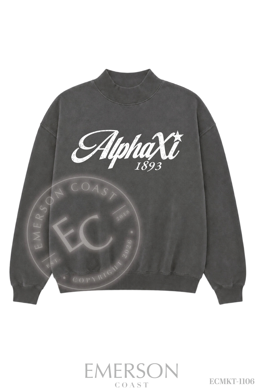 Alpha Xi Delta Smoke Mockneck
