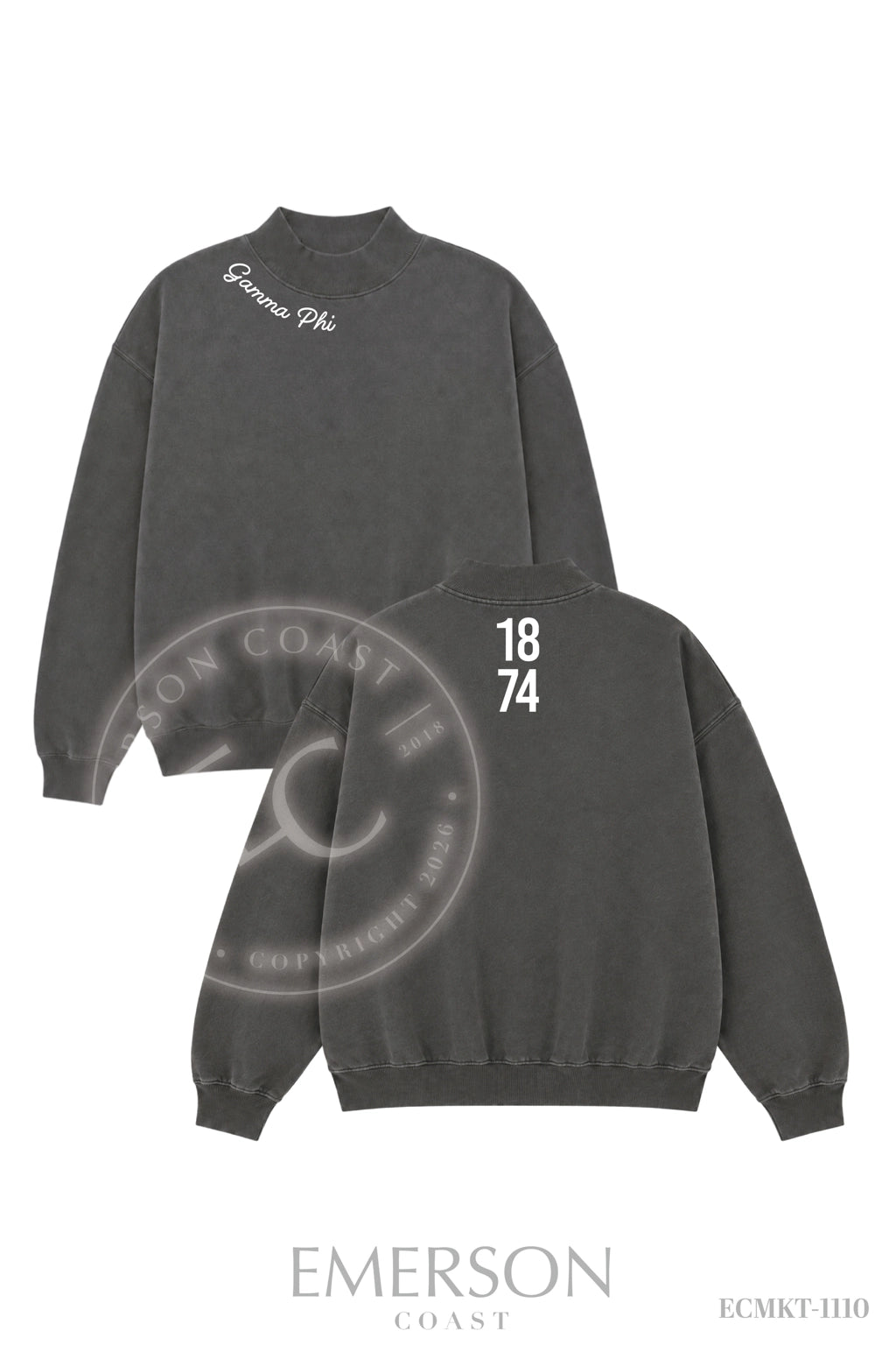 Gamma Phi Beta Smoke Mockneck
