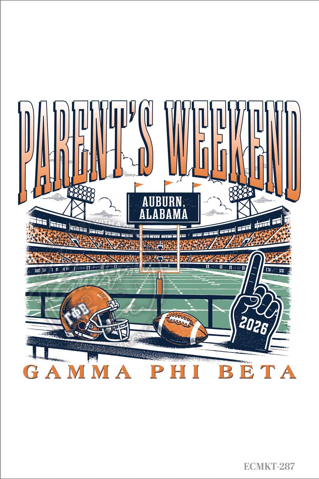 Gamma Phi Beta Playful & Fun Parents Weekend Tshirt
