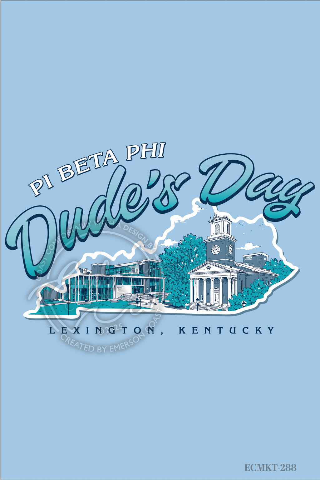 Pi Beta Phi Blue Dude's Day Tshirt