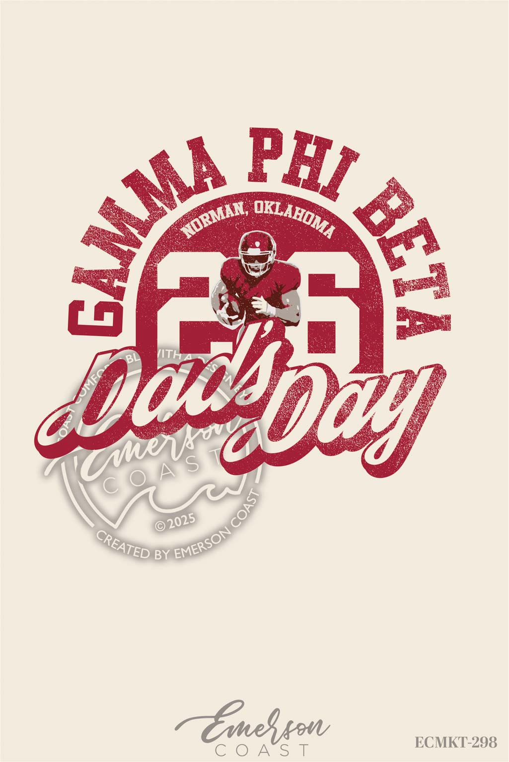 Gamma Phi Beta Sporty & Fun Dad's Day Tshirt