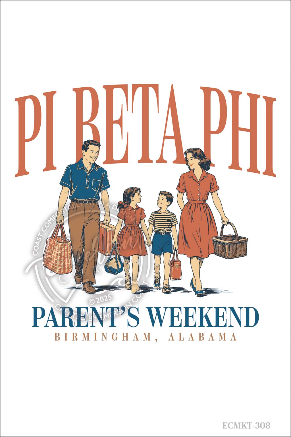 Pi Beta Phi Warm & Friendly Parents Weekend Tshirt