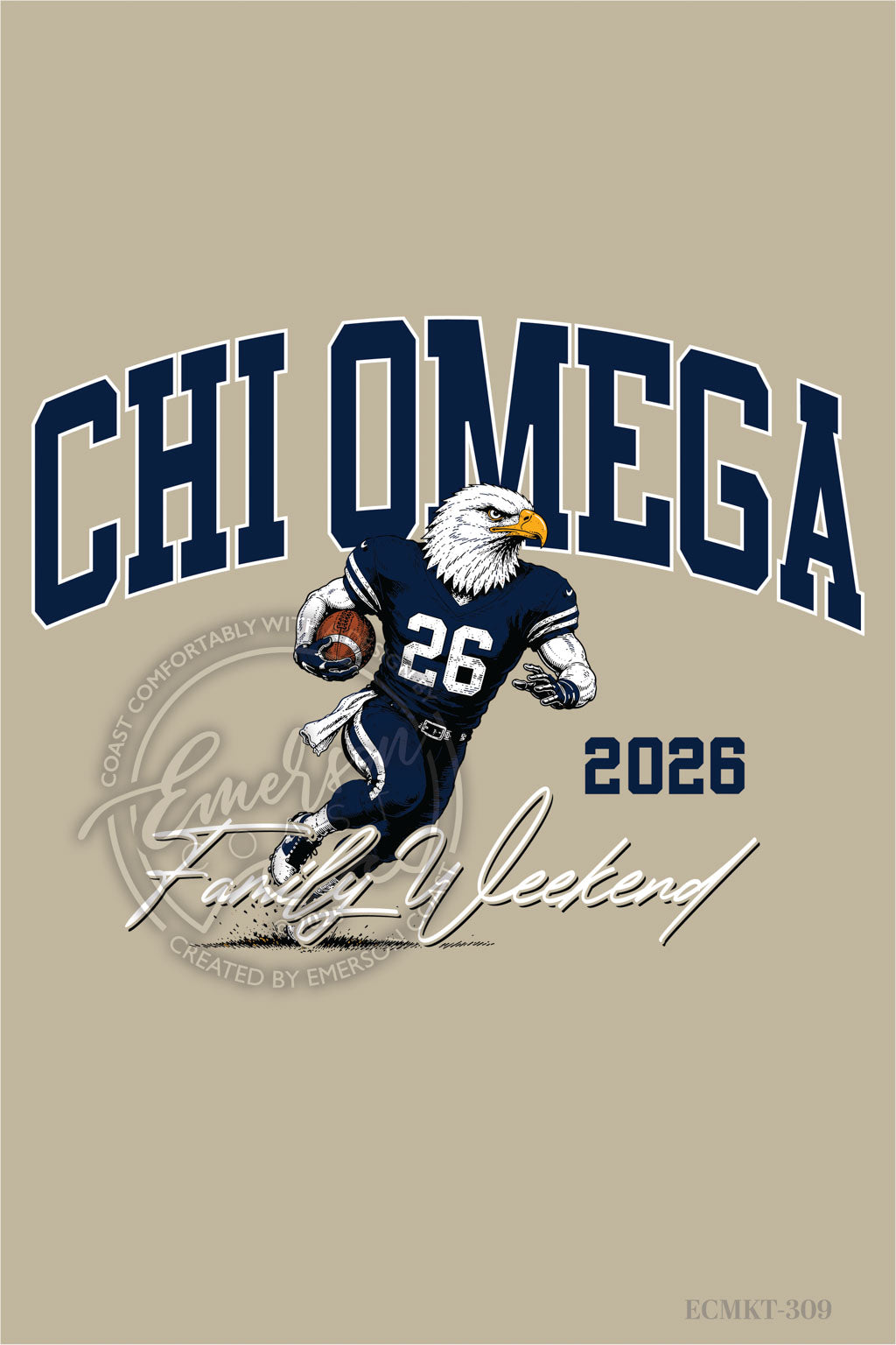 Chi Omega Sporty Family Weekend Tshirt