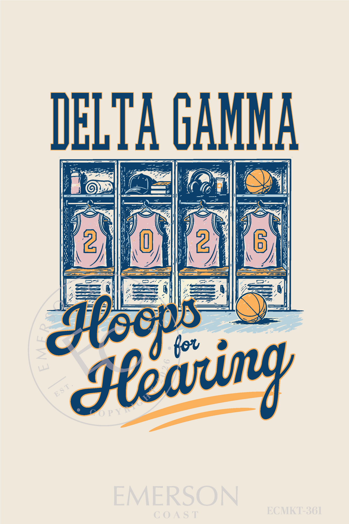 Delta Zeta Hoops For Hearing T-Shirt