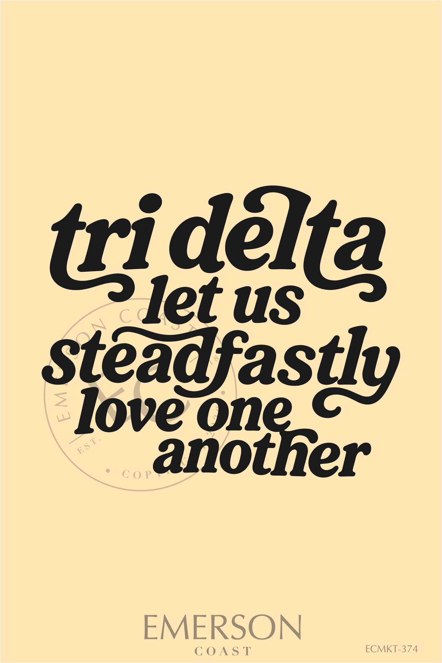 Delta Delta Delta Let Us Steadfastly Love One Another T-Shirt