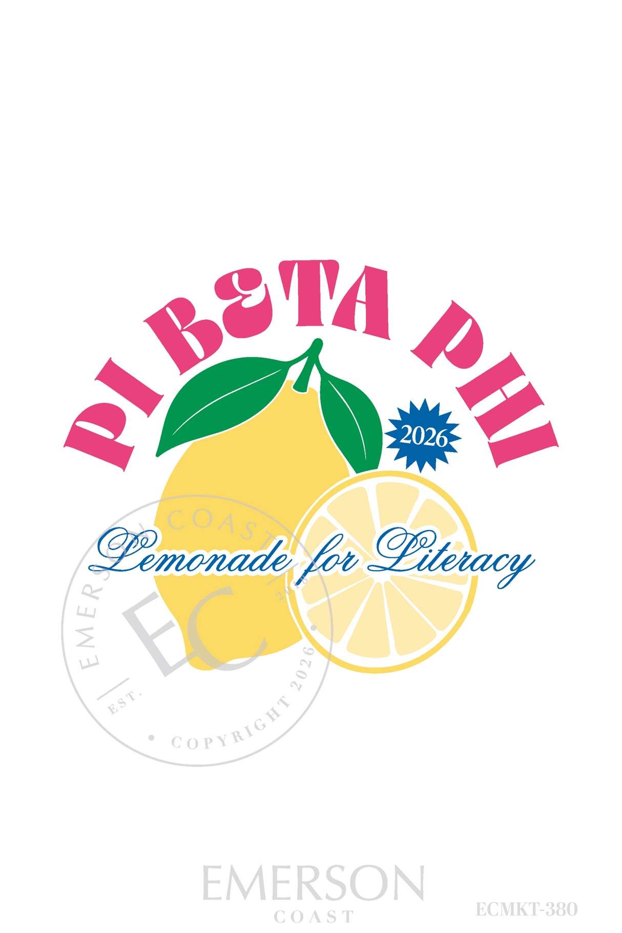 Pi Beta Phi Lemonade For Literacy T-Shirt