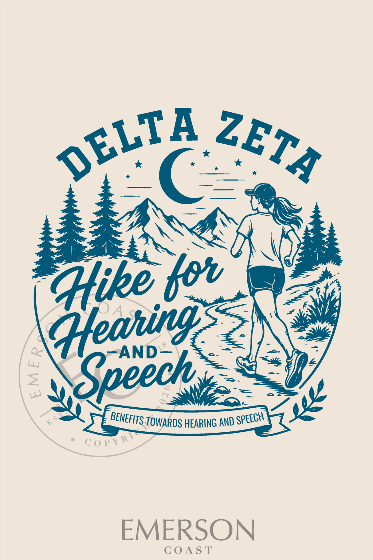 Delta Zeta Hike For Hearing And Speech T-Shirt