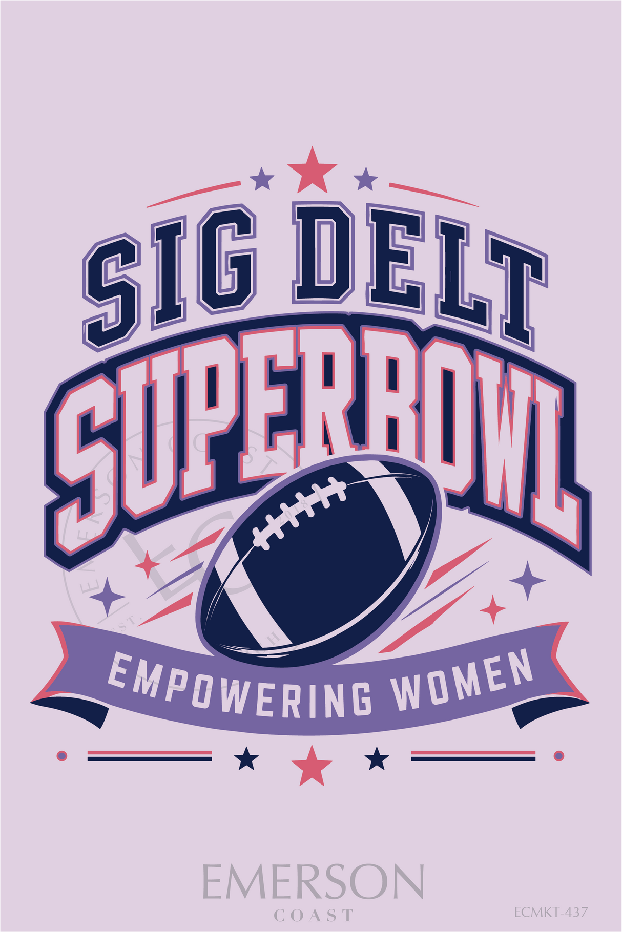 Sig Delt Superbowl T-Shirt