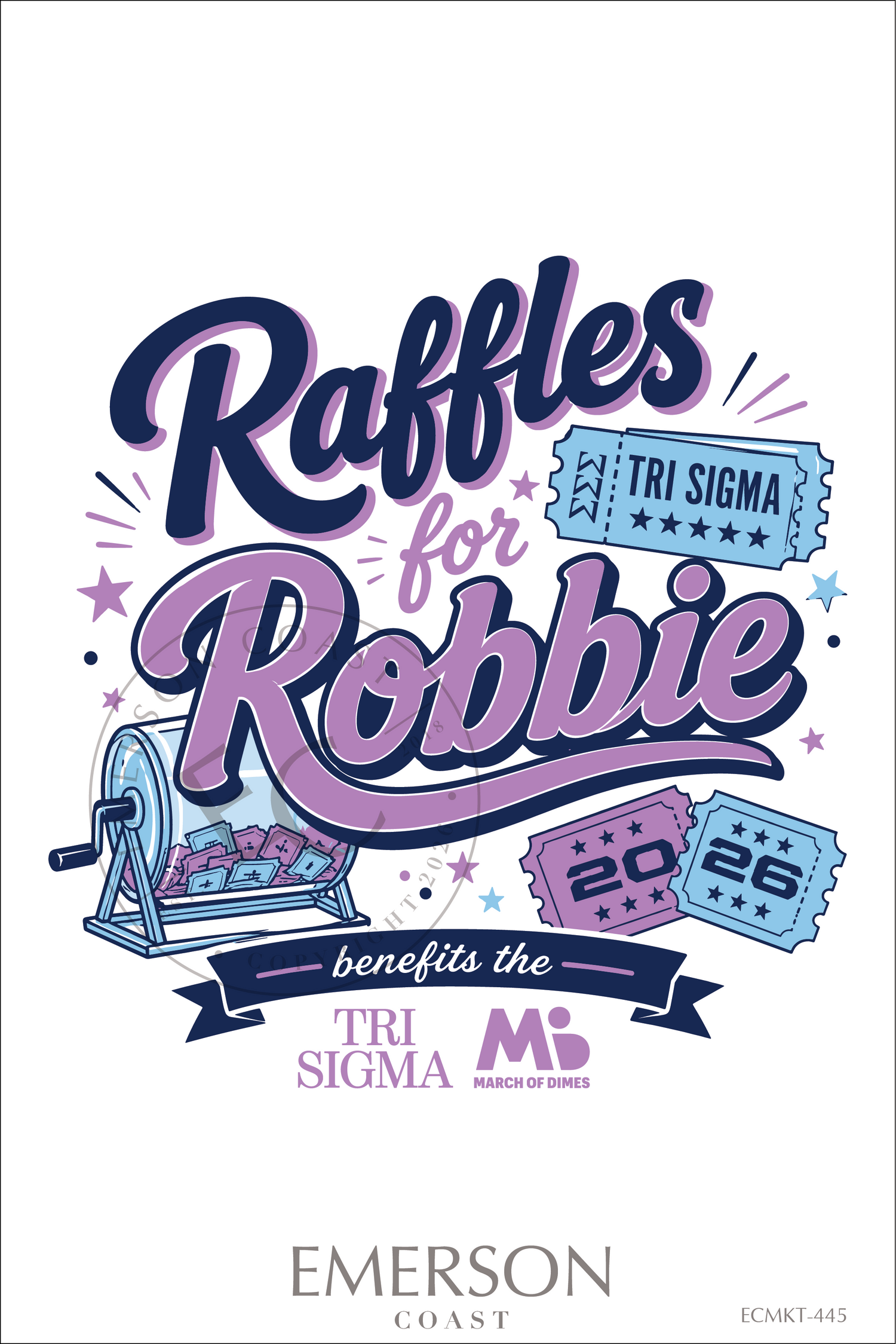 Sigma Sigma Sigma Raffles For Robbie T-Shirt