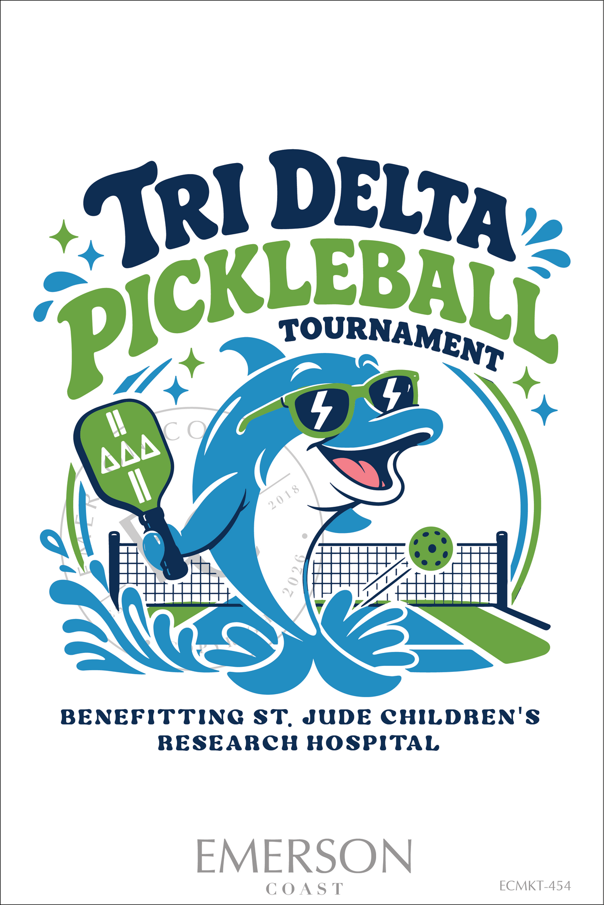 Tri Delta Pickleball Tournament T-Shirt