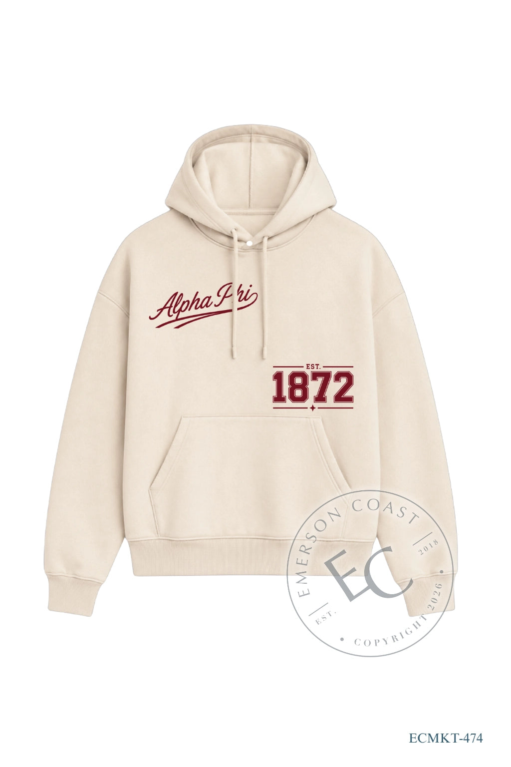 Alpha Phi Year Hoodie