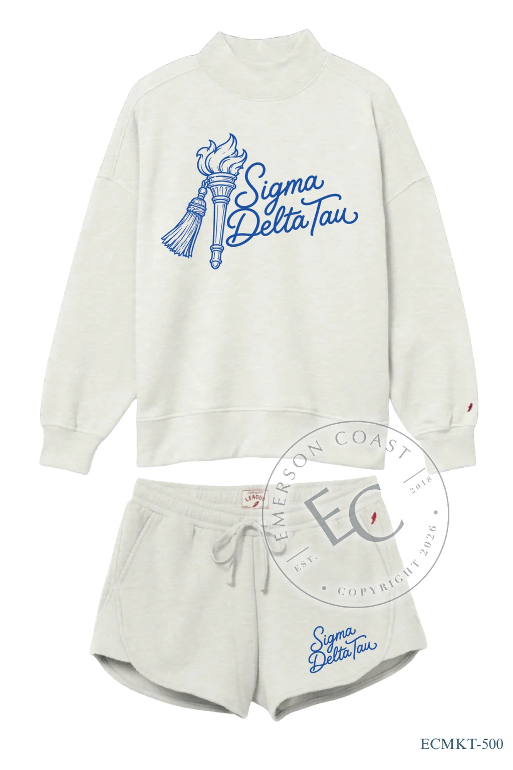 Sigma Delta Tau Torch Mockneck Set