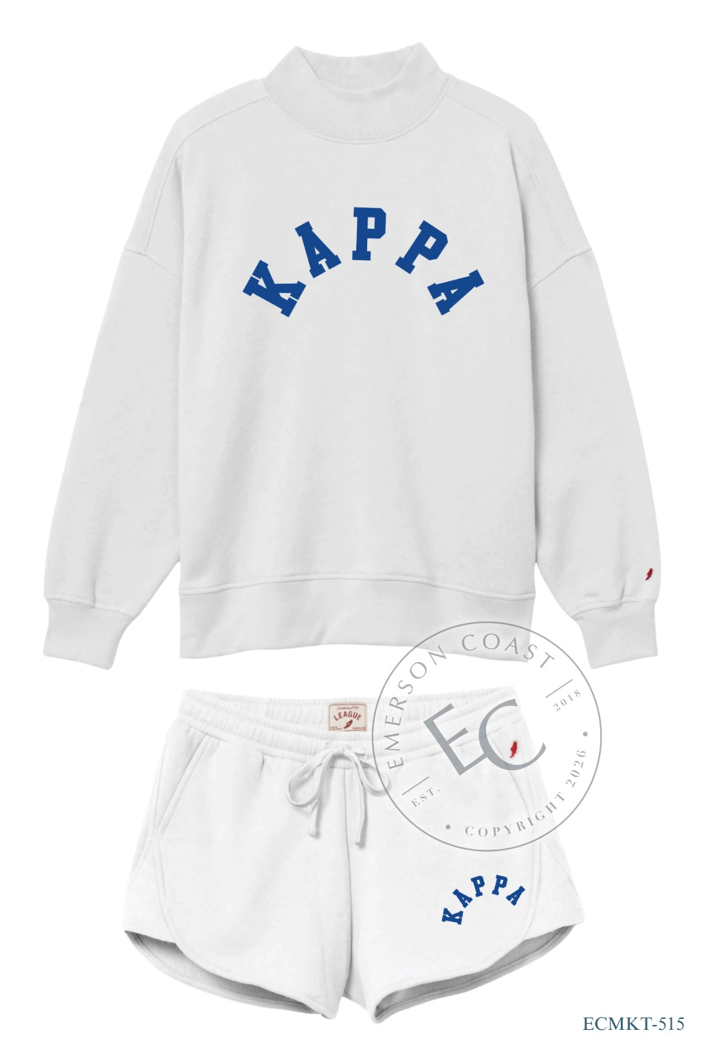Kappa Arch White Mockneck Set