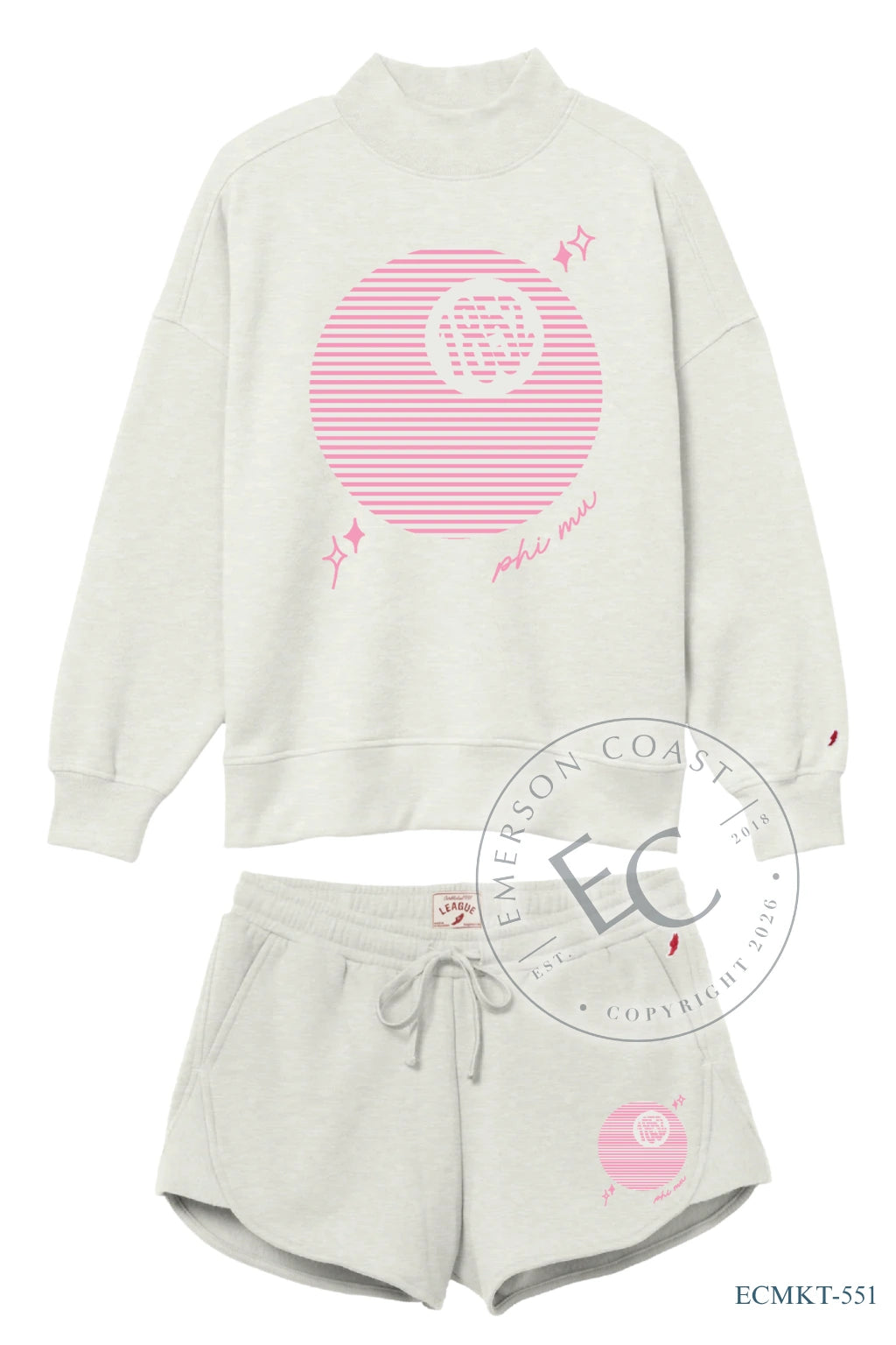 Phi Mu 8 Ball Mockneck