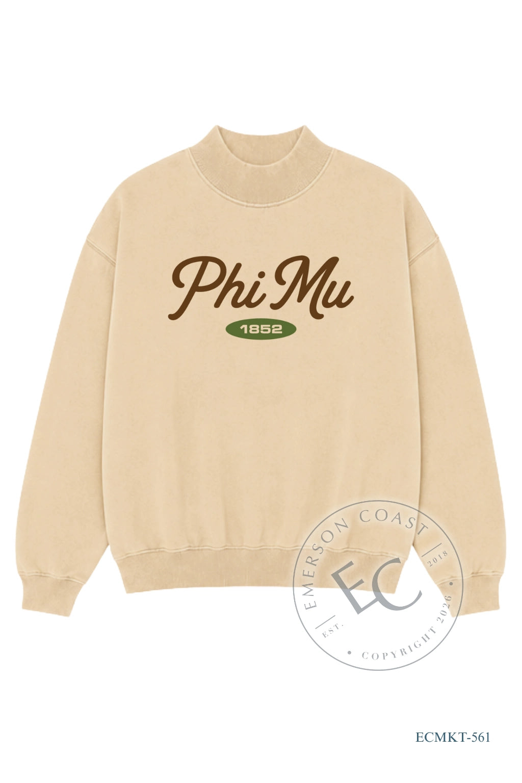 Phi Mu Parke Mockneck Dupe