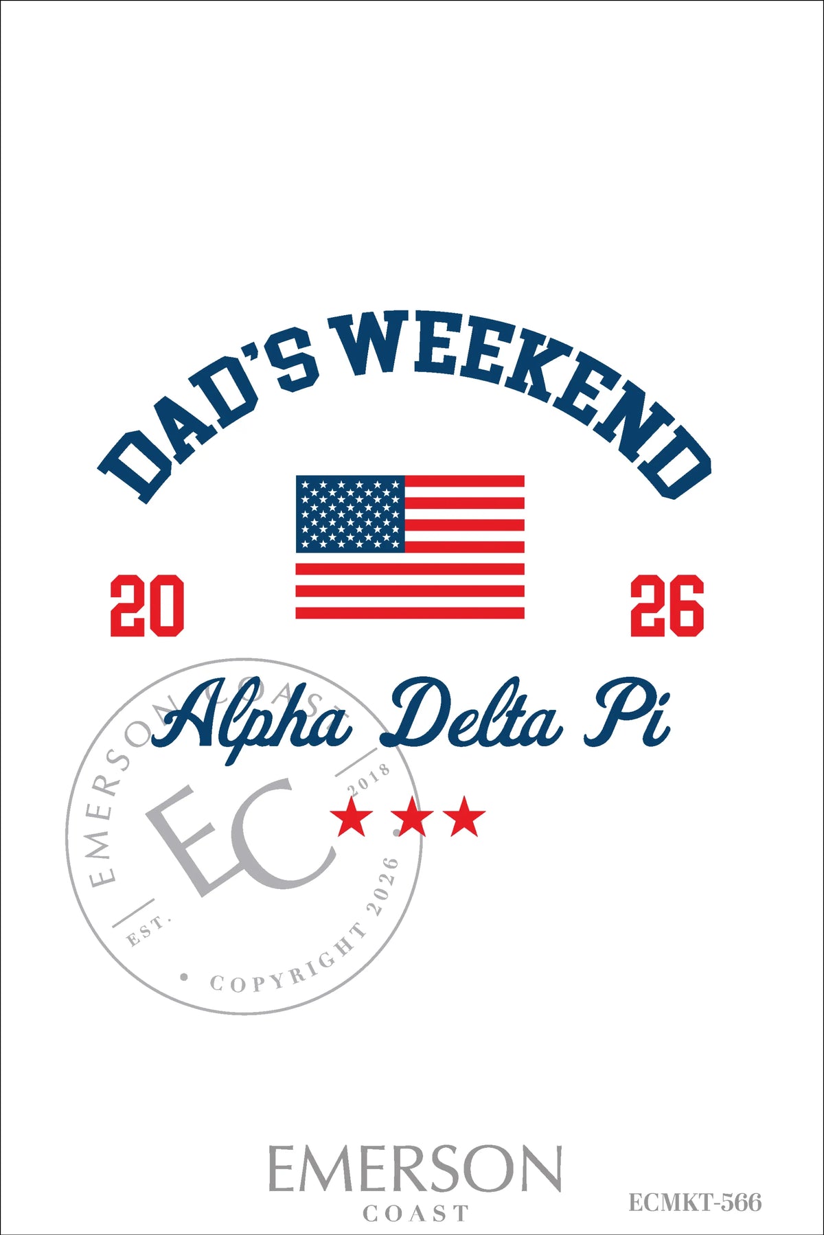 Alpha Delta Pi Dads Weekend T-Shirt