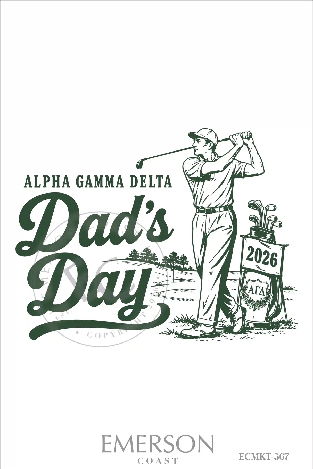 Alpha Gamma Delta Dads Day T-Shirt
