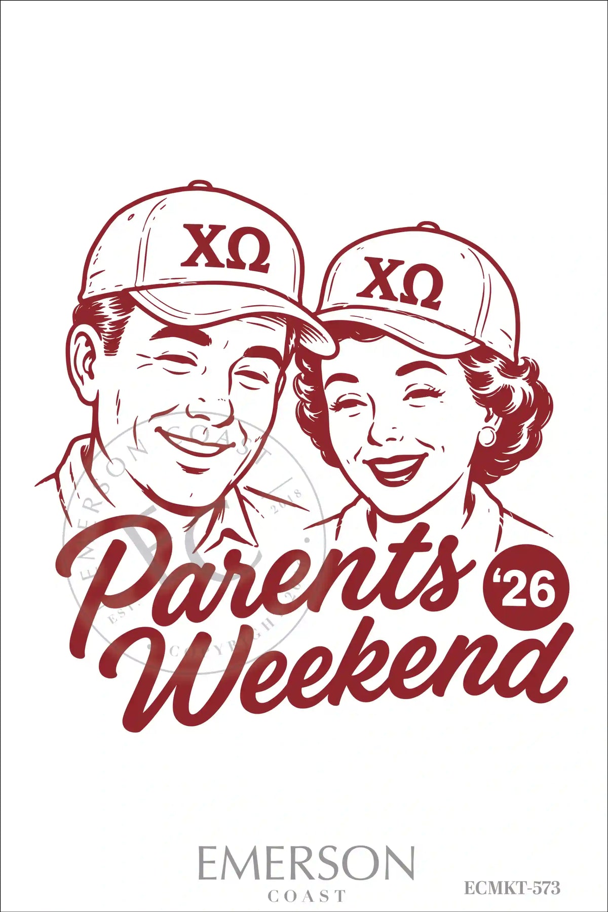 Chi Omega Parents Weekend T-Shirt