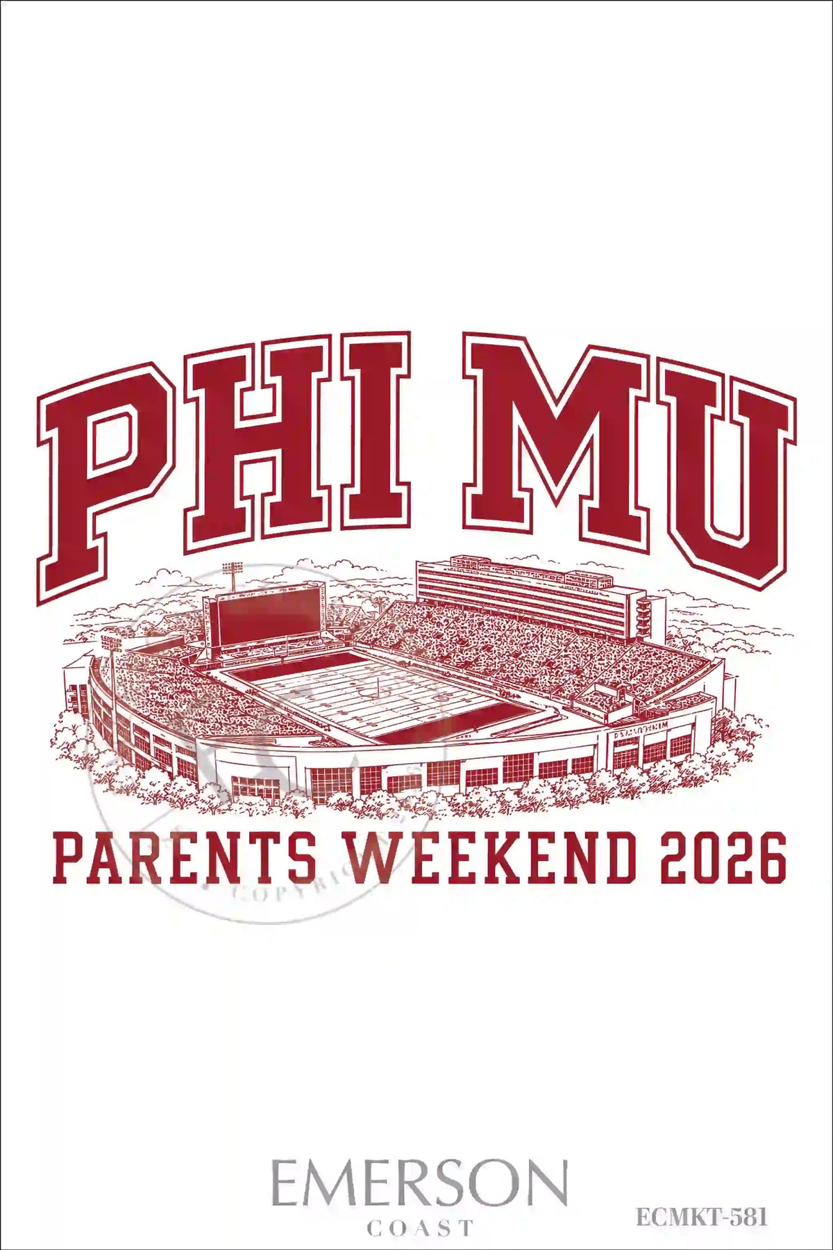 Phi Mu Parents Weekend T-Shirt