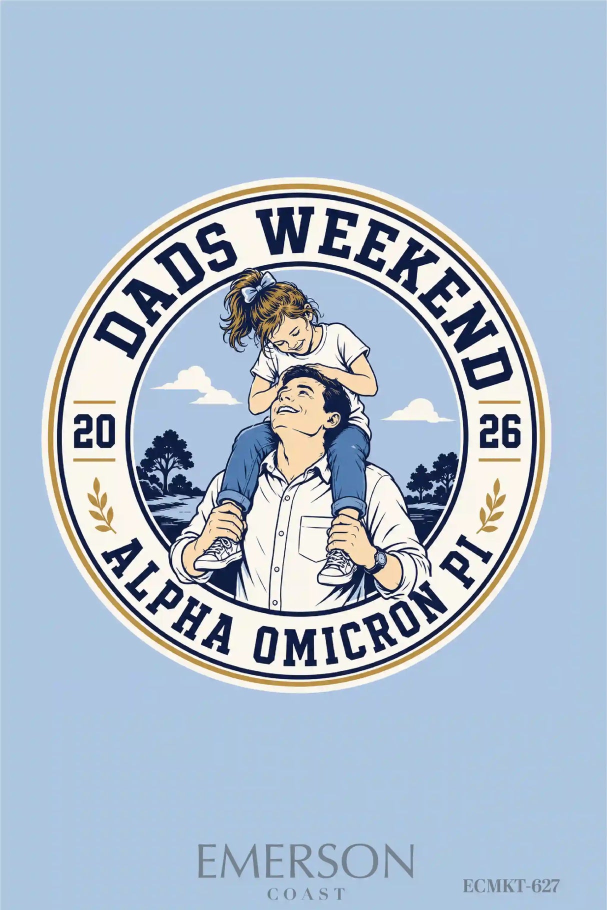 Alpha Omicron Pi Dads Weekend T-Shirt