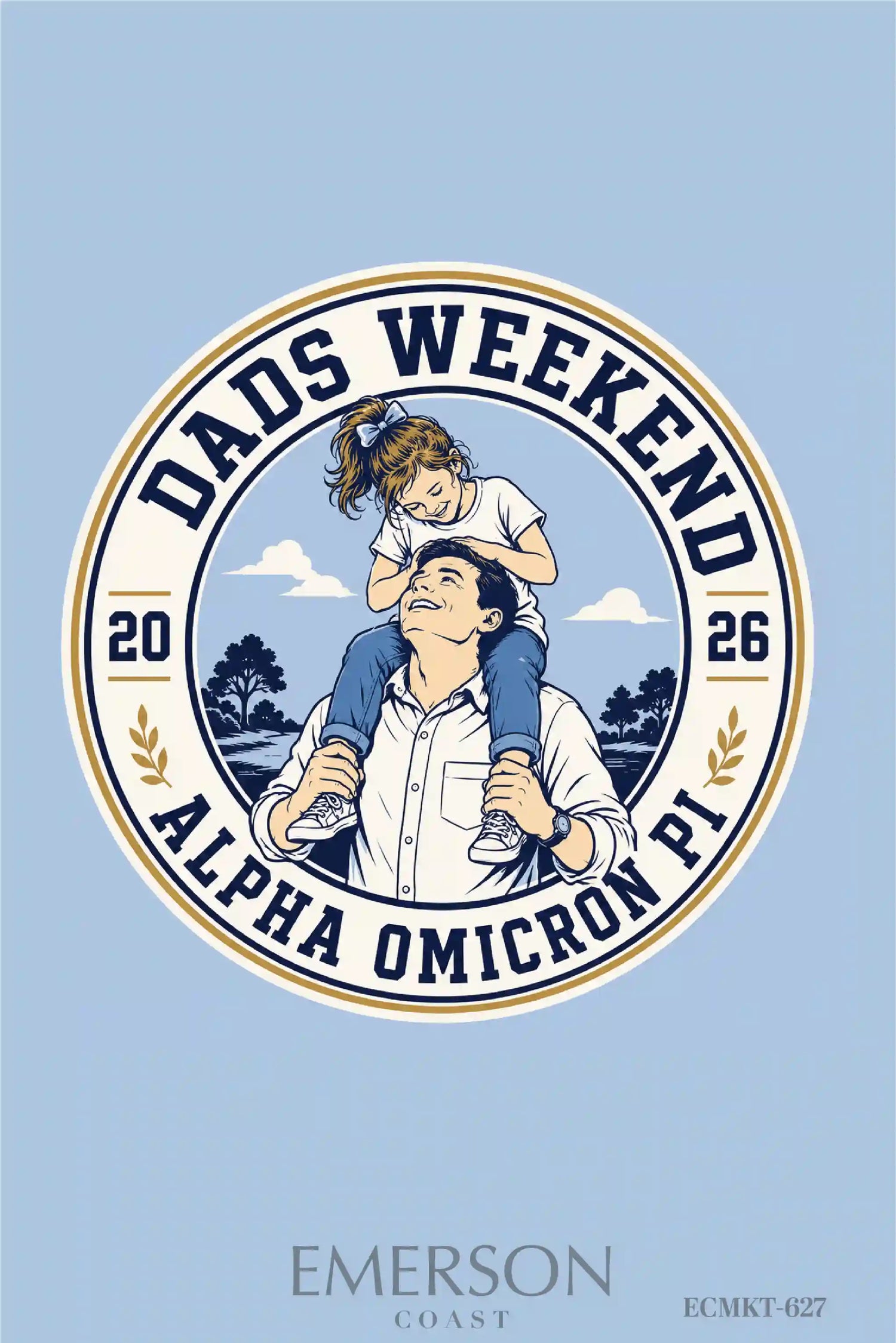 Alpha Omicron Pi Dads Weekend T-Shirt