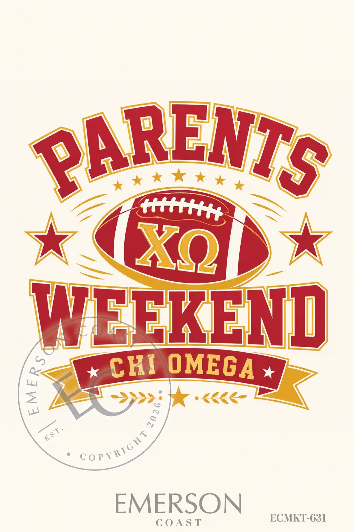 Chi Omega Parents Weekend T-Shirt