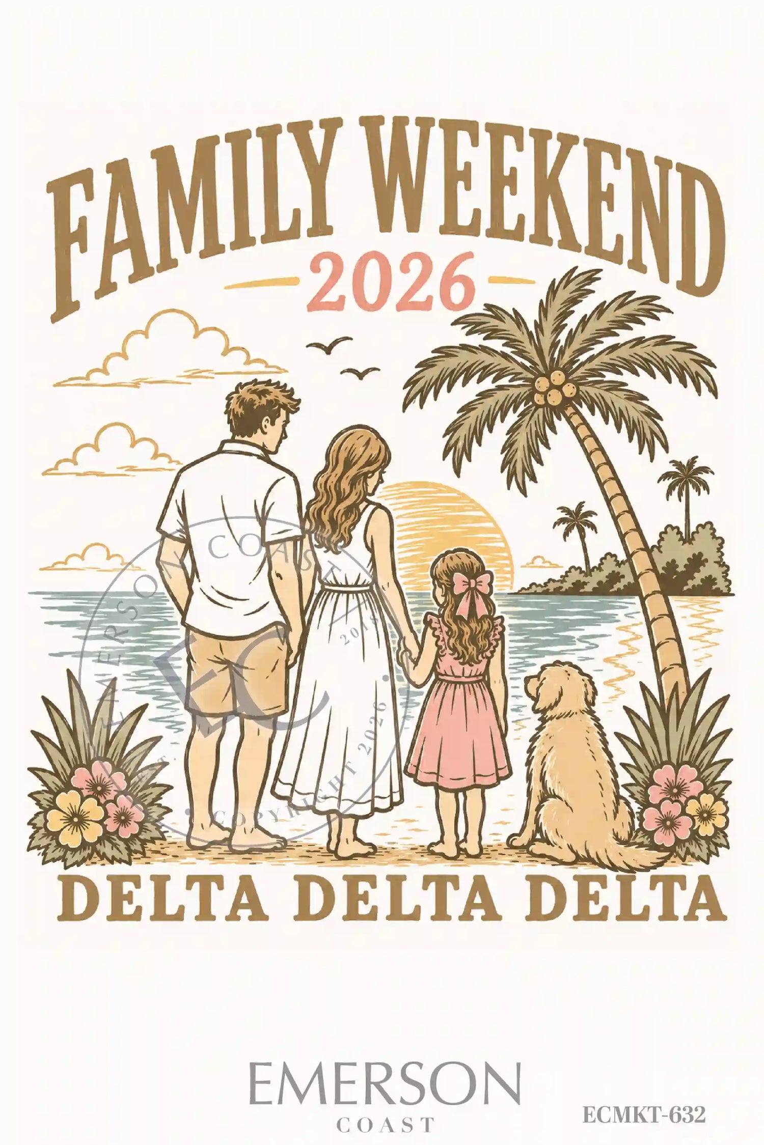 Delta Delta Delta Family Weekend T-Shirt