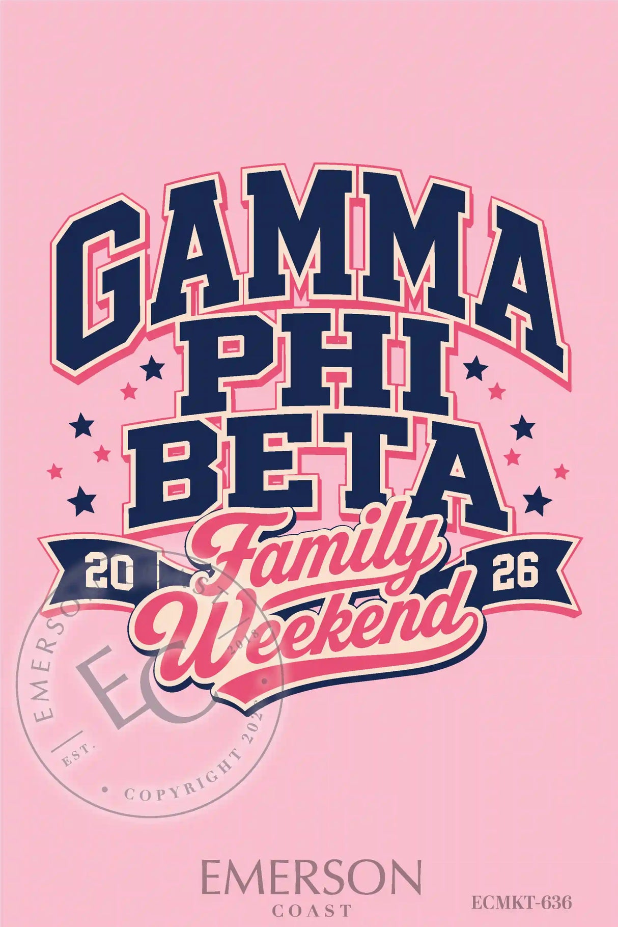 Gamma Phi Beta Family Weekend T-Shirt