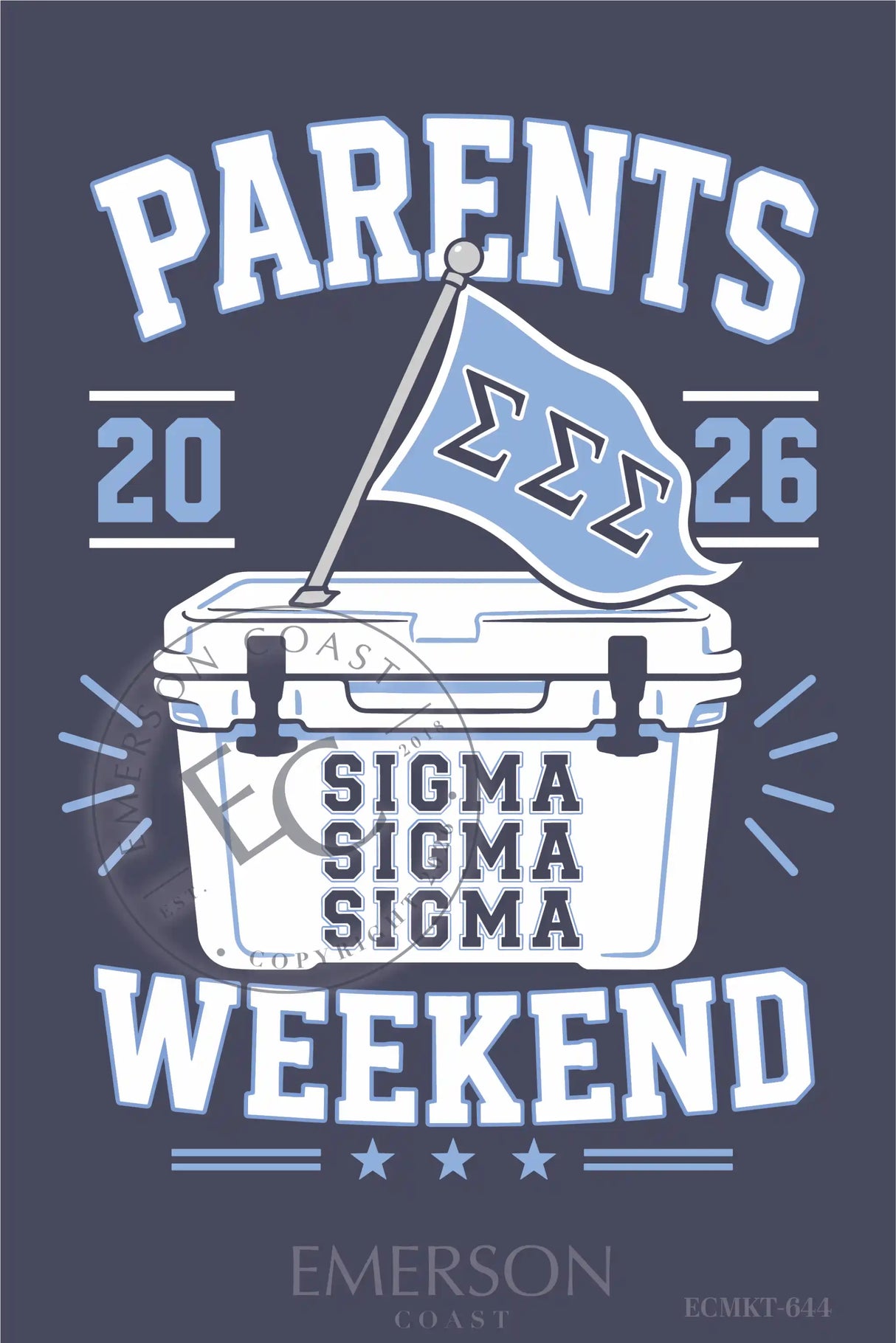 Sigma Sigma Sigma Parents Weekend T-Shirt