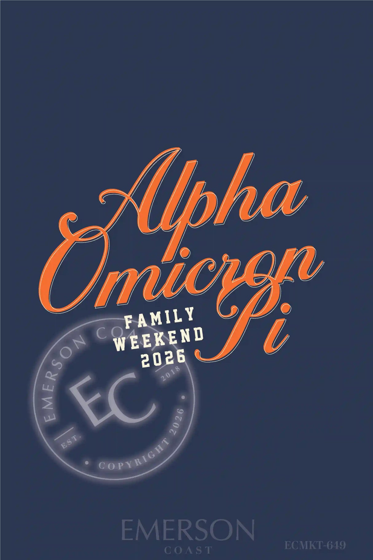 Alpha Omicron Pi Family Weekend T-Shirt