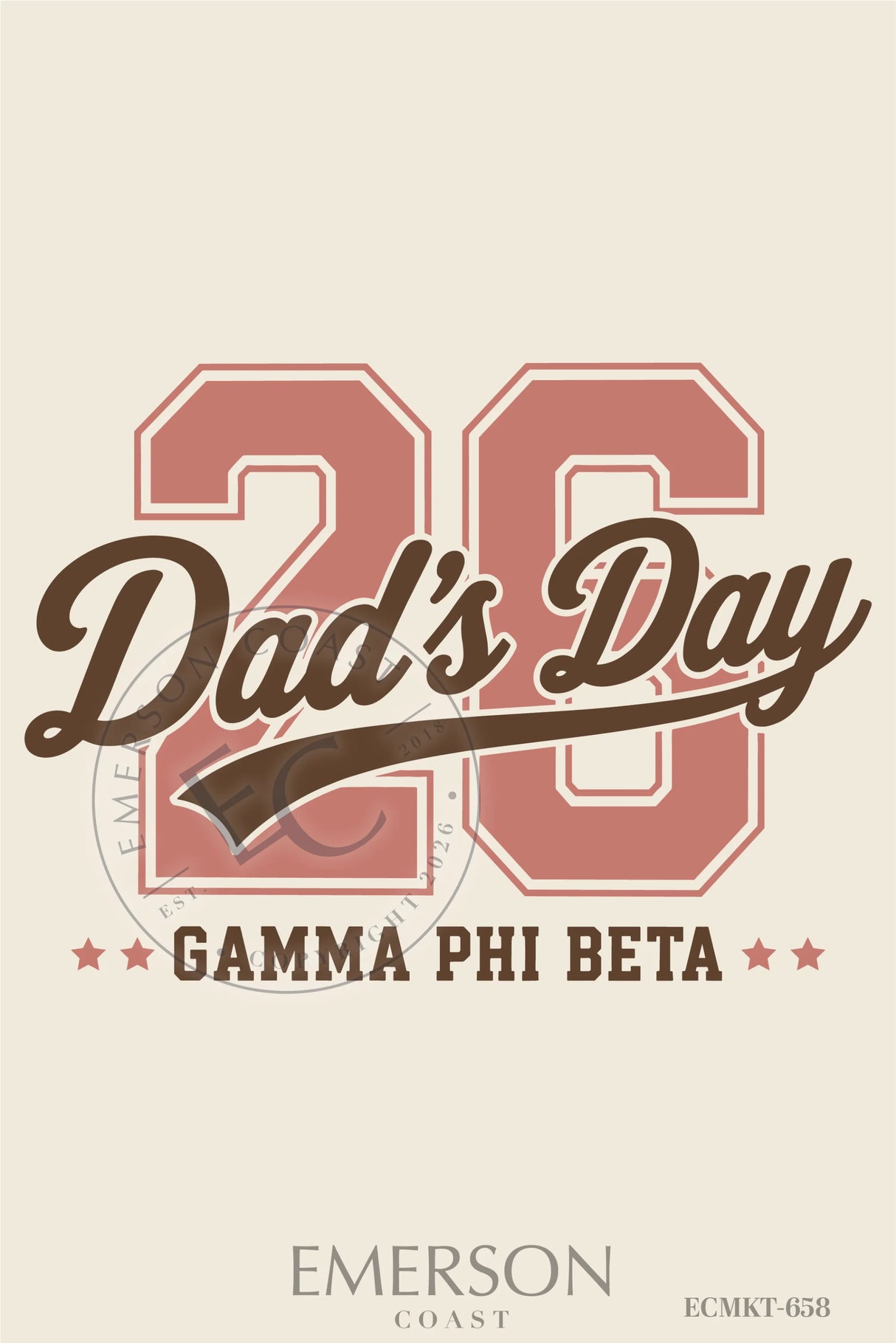 Gamma Phi Beta Dads Day T-Shirt