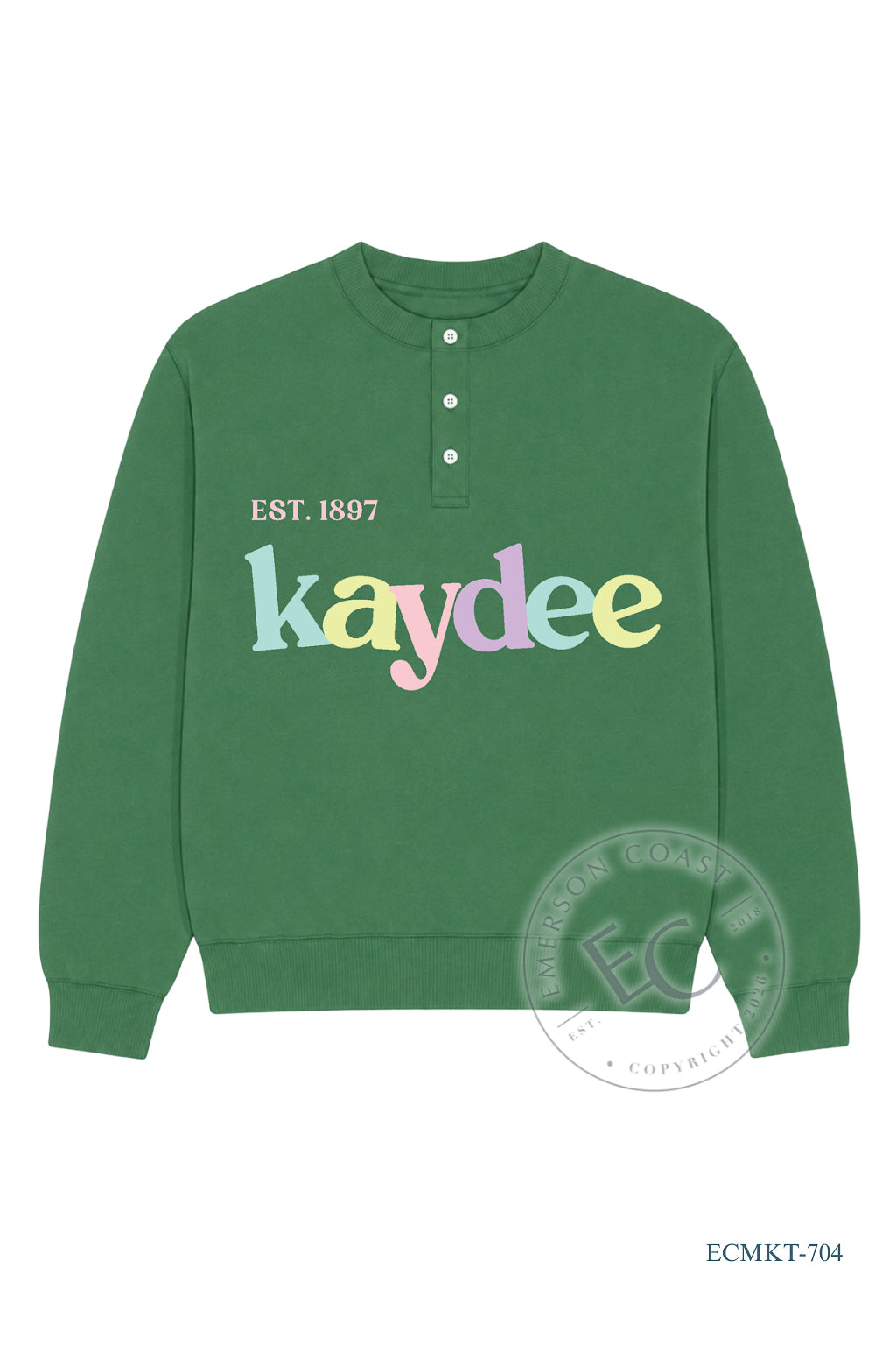 KD Pastel & Green Henley